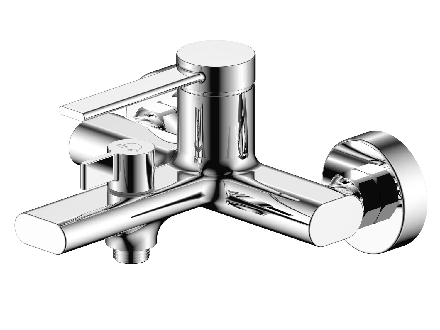 Chrome Plated Brass Waterfall Tub Faucet Mixer